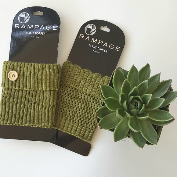 Rampage Accessories - 🍁{Rampage} Boot Cuffs Topper Olive Green Knit